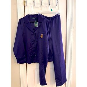 Ralph Lauren 2 piece pajama set 100% polyester
